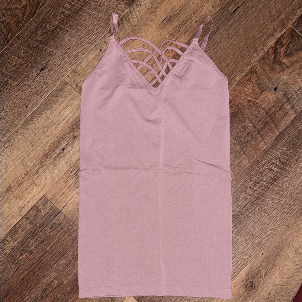 Zenana Outfitters Camisoles - Pink, Light Pink, Army Green, and Burgundy Bundle - Picture 4 of 7